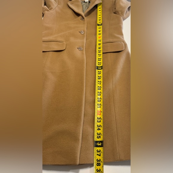 J Crew Women’s Top Coat Cashmere & Wool Camel Color - Picture 8 of 11